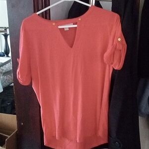Michael Kors Short Sleeve Casual V Neck Top W Crosspiece Bundle $5 $11 Single